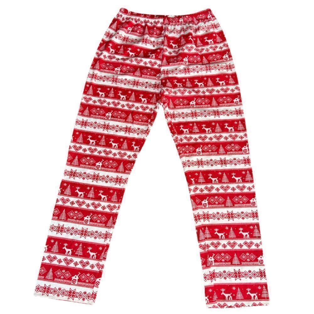 Men’s medium red & white reindeer pajama pants
